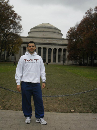 Carlos Sauer, exolimpico de OMAPA, en el Massachusetts Institute of Technology (MIT), Cambridge, MA, Estados Unidos