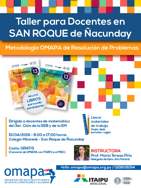 Taller docentes San Roque Ñacunday - Prof. María Teresa Piris-01