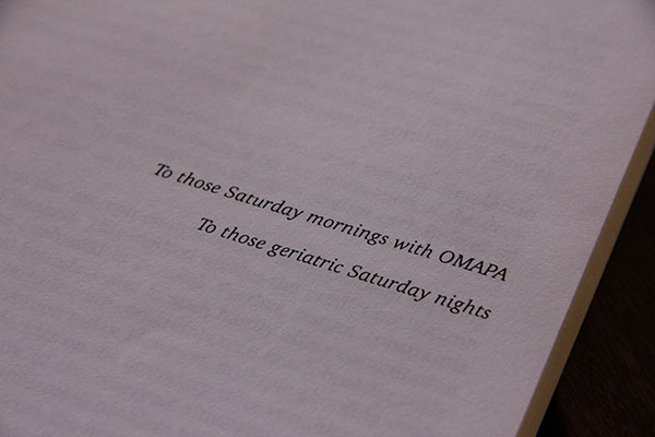 "A esos sábados de mañana en OMAPA", la dedicatoria de Andrés Codas en su tesis de doctorado en la Universidad Noruega de Ciencia y Tecnología.